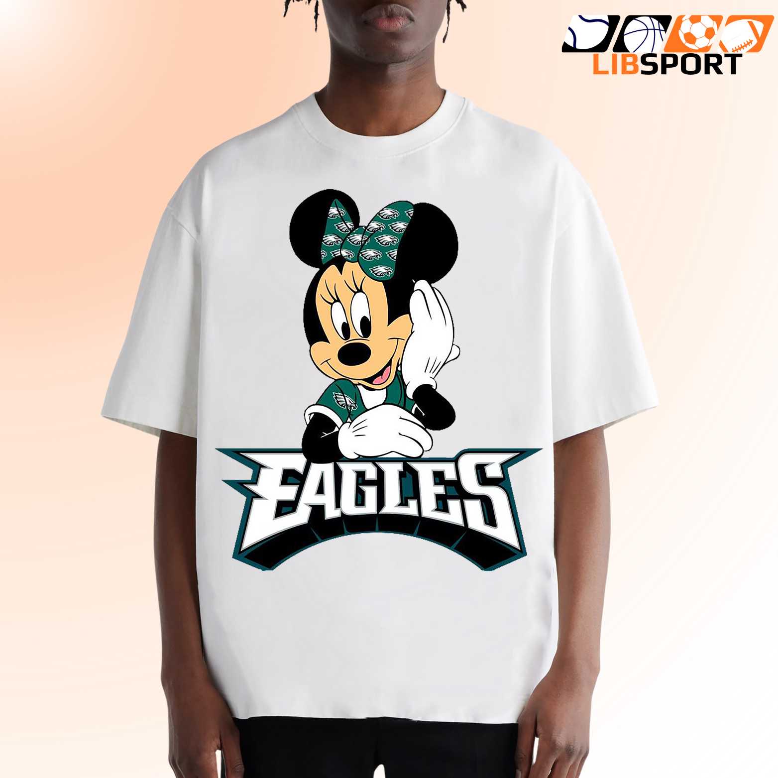 Minnie Mouse Philadelphia Eagles Love Shirt, Unisex T-Shirt, Perfect Holiday Fan Gift